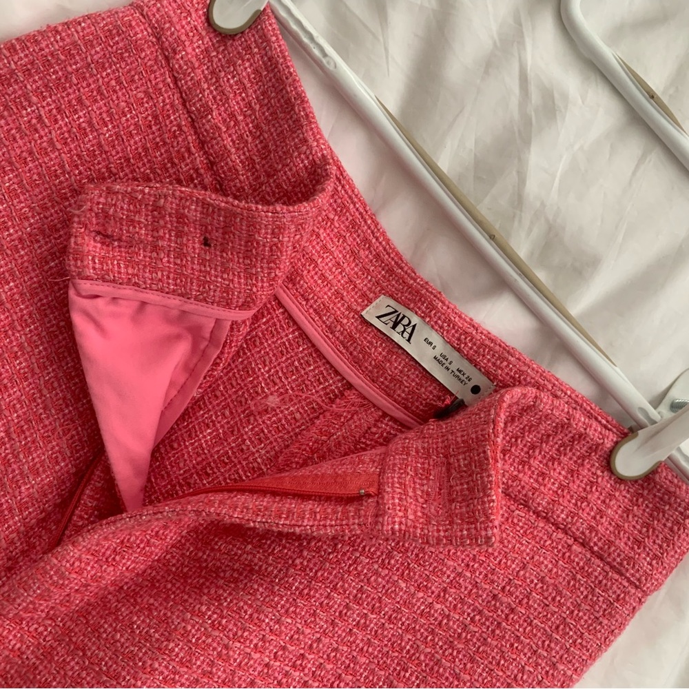 Pink Tweed Zara Trousers